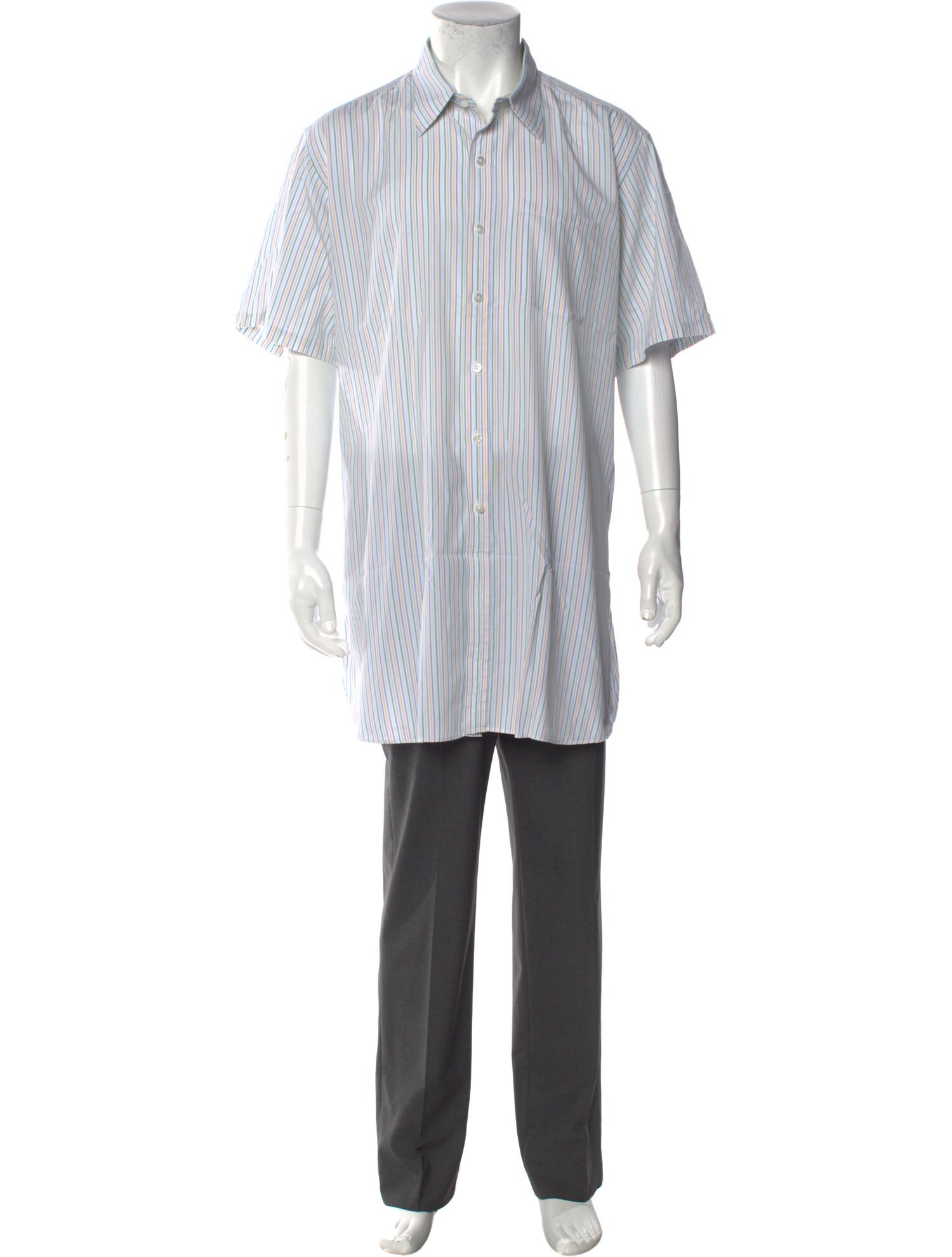 Turnbull & Asser Striped Short Sleeve Shirt