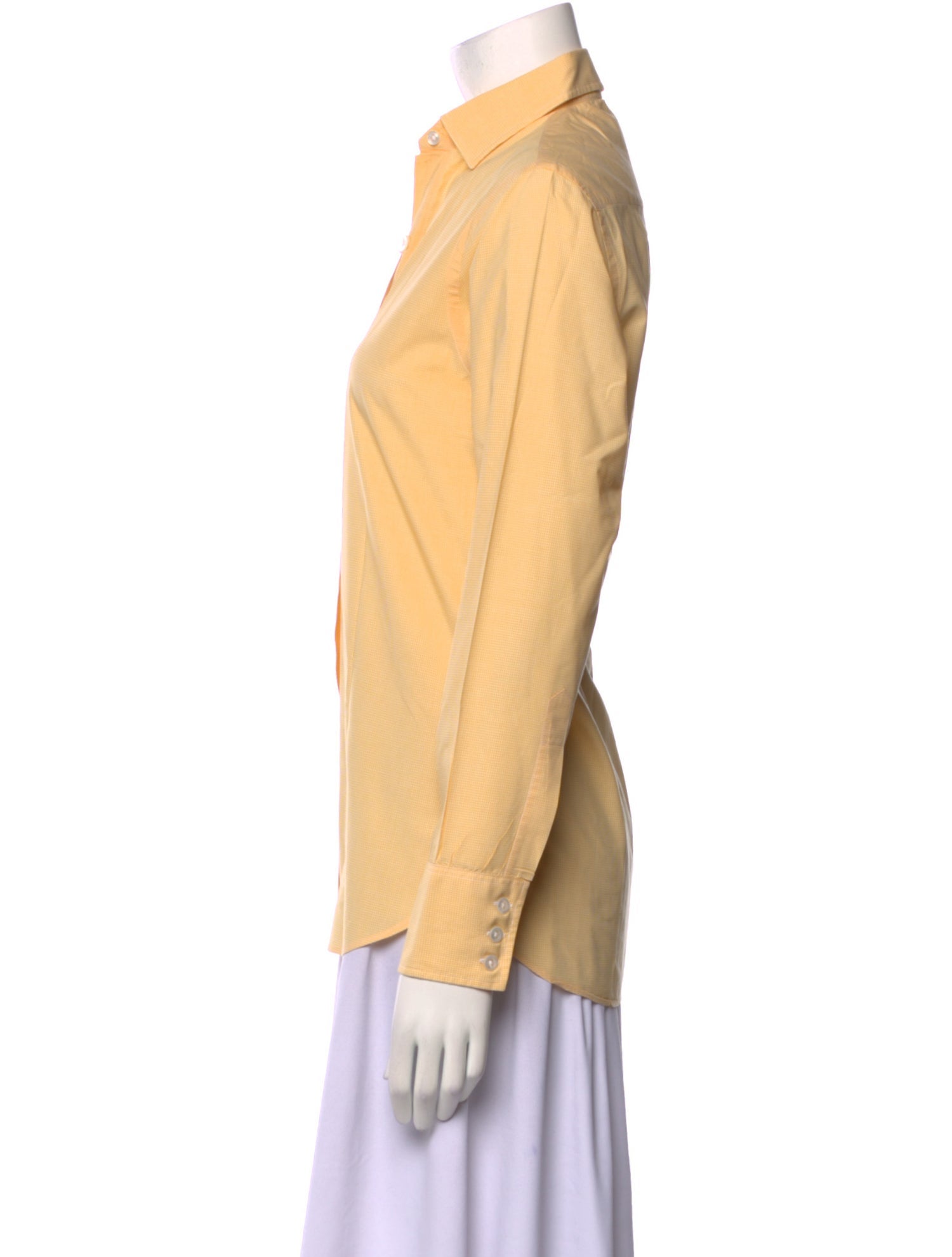 Turnbull & Asser Long Sleeve Button-Up Top