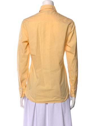 Turnbull & Asser Long Sleeve Button-Up Top