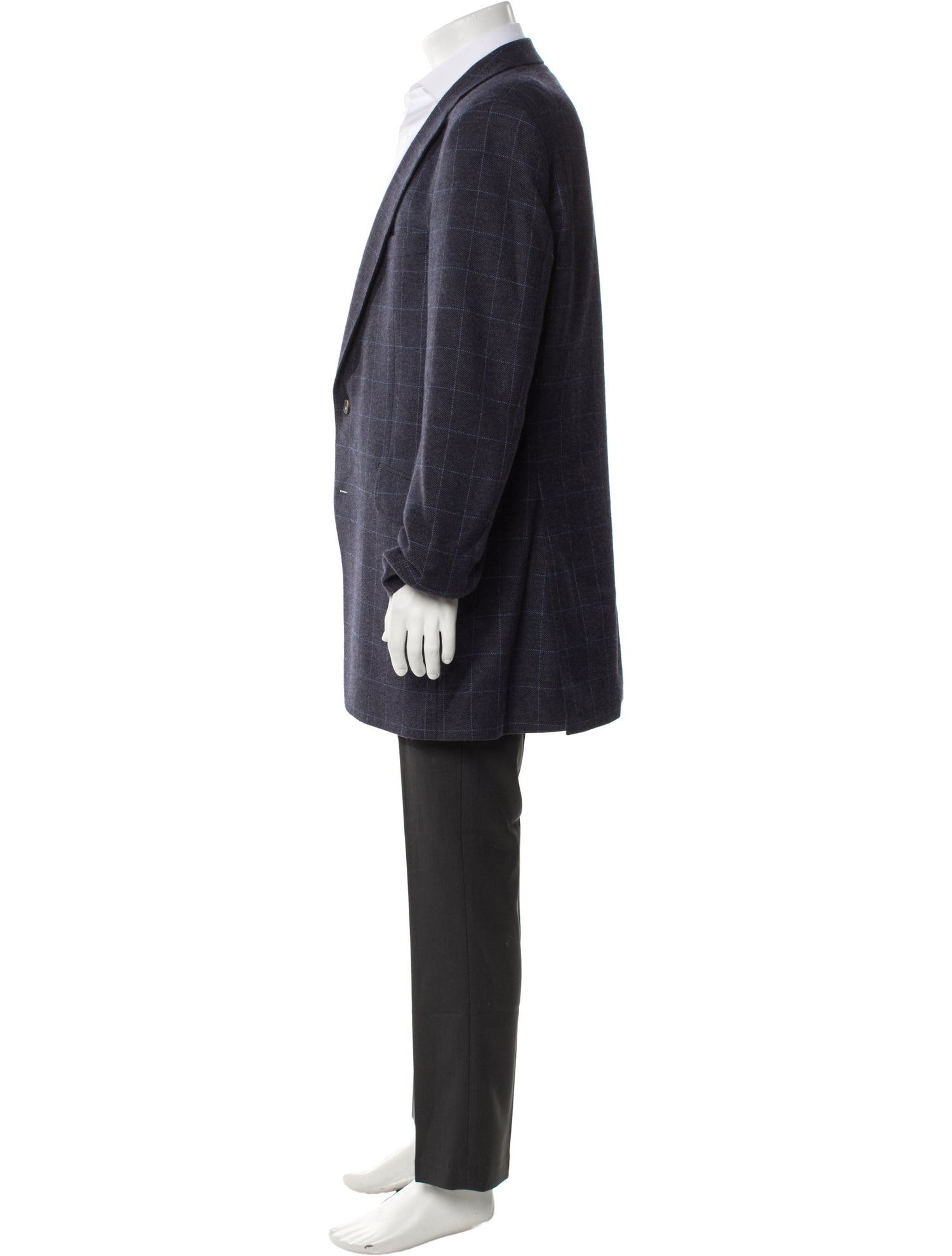 Turnbull & Asser Lambswool Plaid Print Blazer