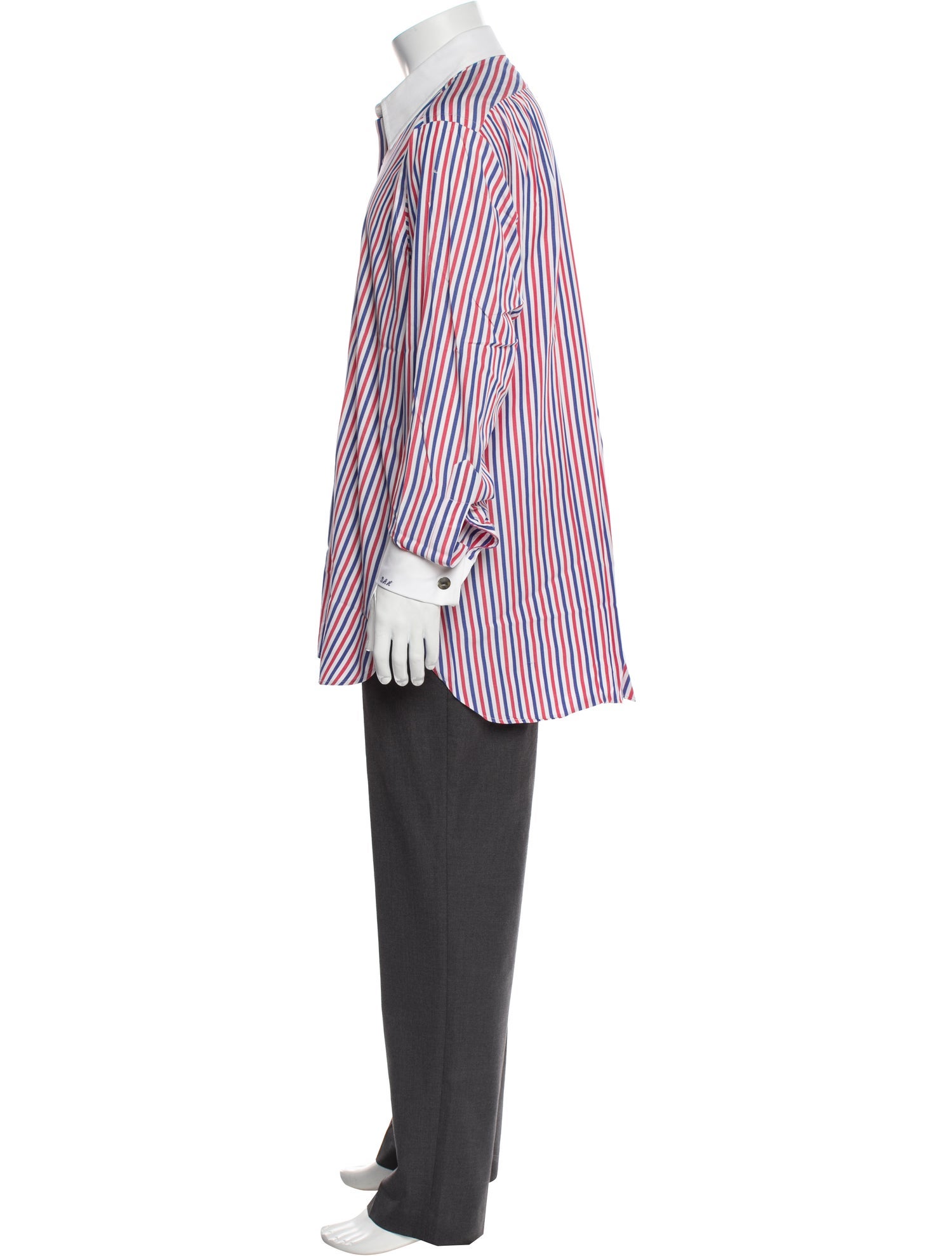 Turnbull & Asser Striped Long Sleeve Dress Shirt