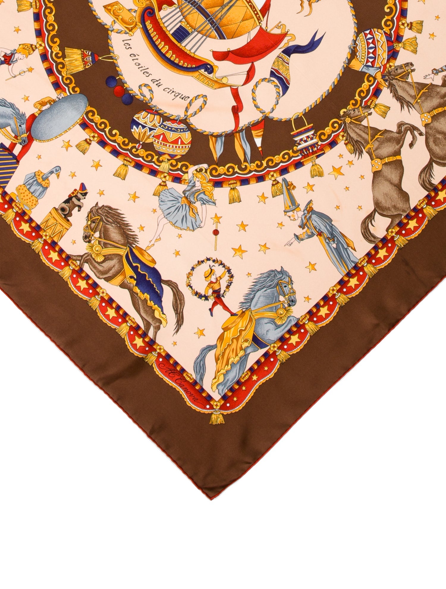 Turnbull & Asser Silk Printed Scarf