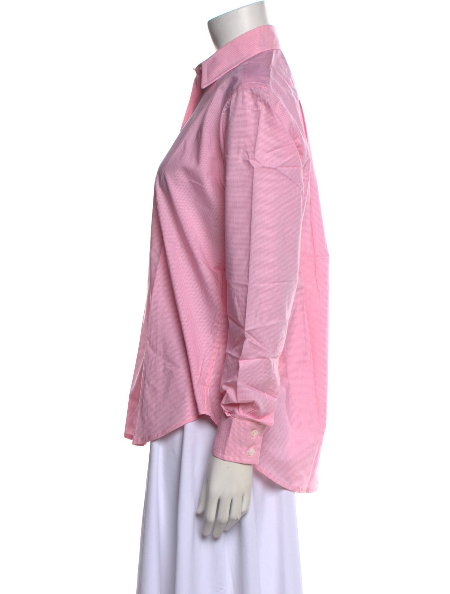 Turnbull & Asser Long Sleeve Button-Up Top