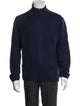 Turnbull & Asser Merino Wool Mock Neck Cardigan