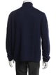 Turnbull & Asser Merino Wool Mock Neck Cardigan