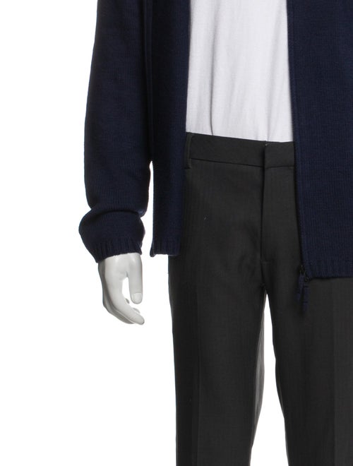 Turnbull & Asser Merino Wool Mock Neck Cardigan