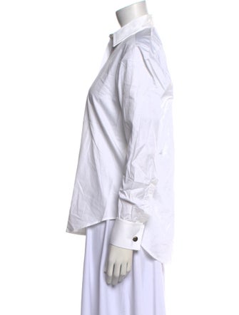 Turnbull & Asser Long Sleeve Button-Up Top