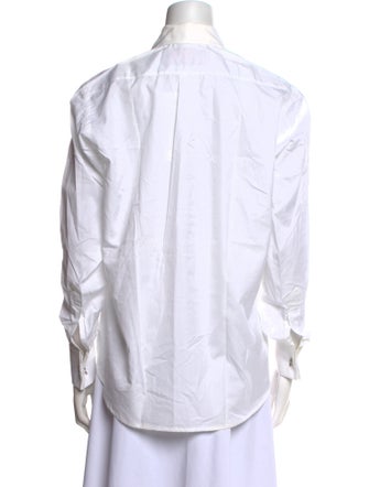Turnbull & Asser Long Sleeve Button-Up Top