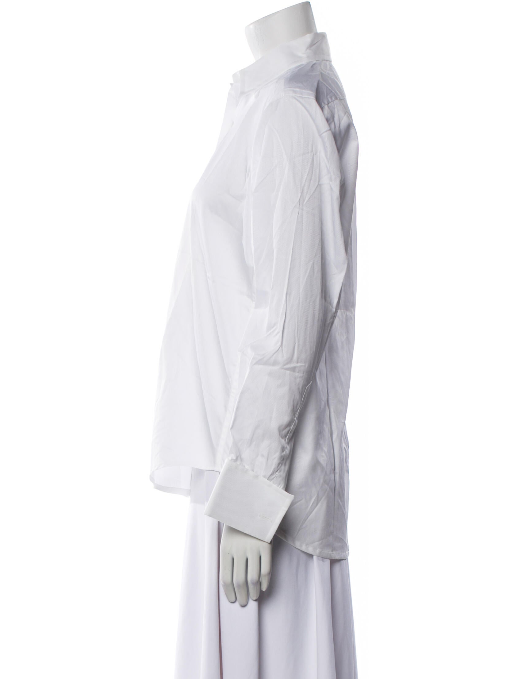 Turnbull & Asser Long Sleeve Button-Up Top