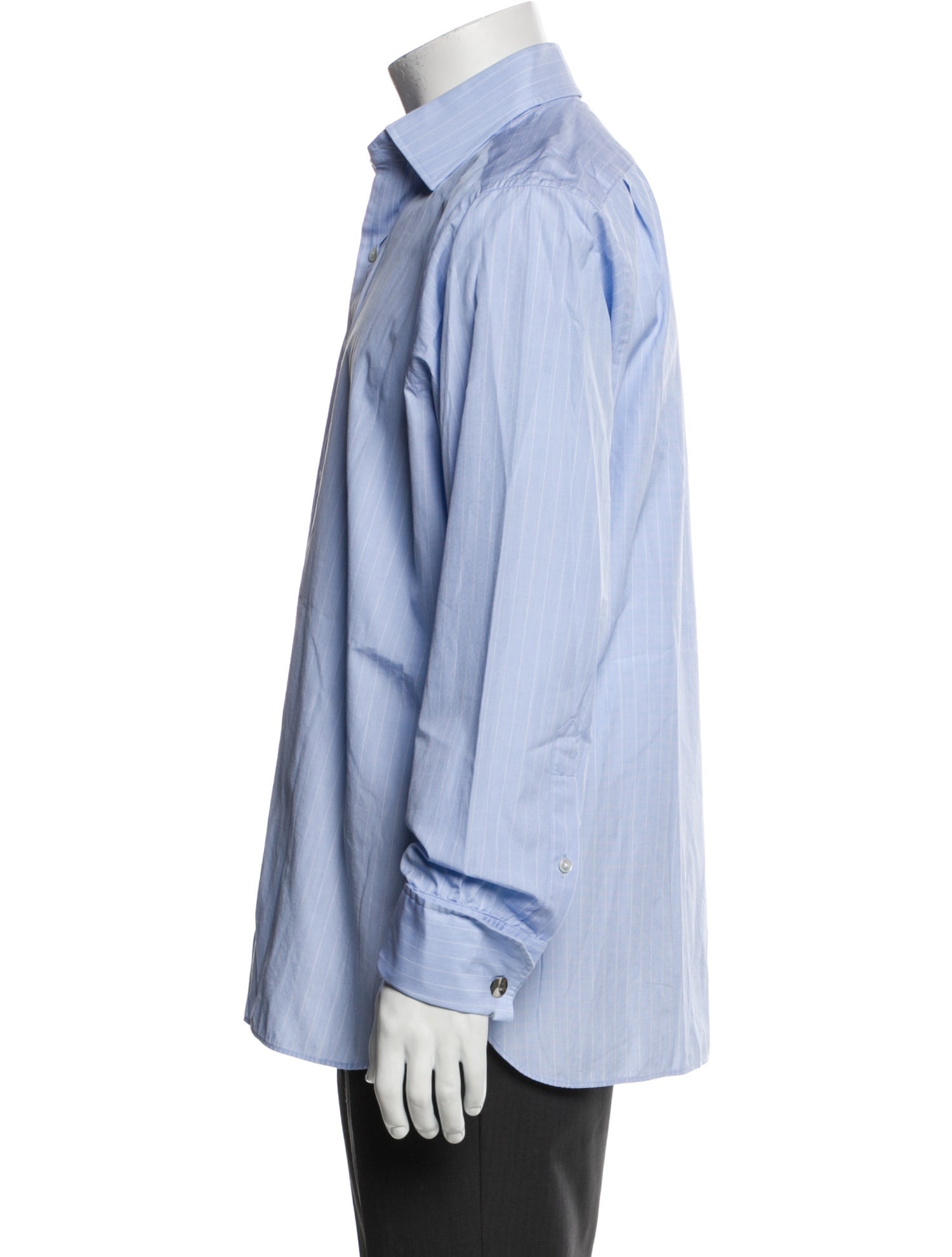 Turnbull & Asser Striped Long Sleeve Dress Shirt