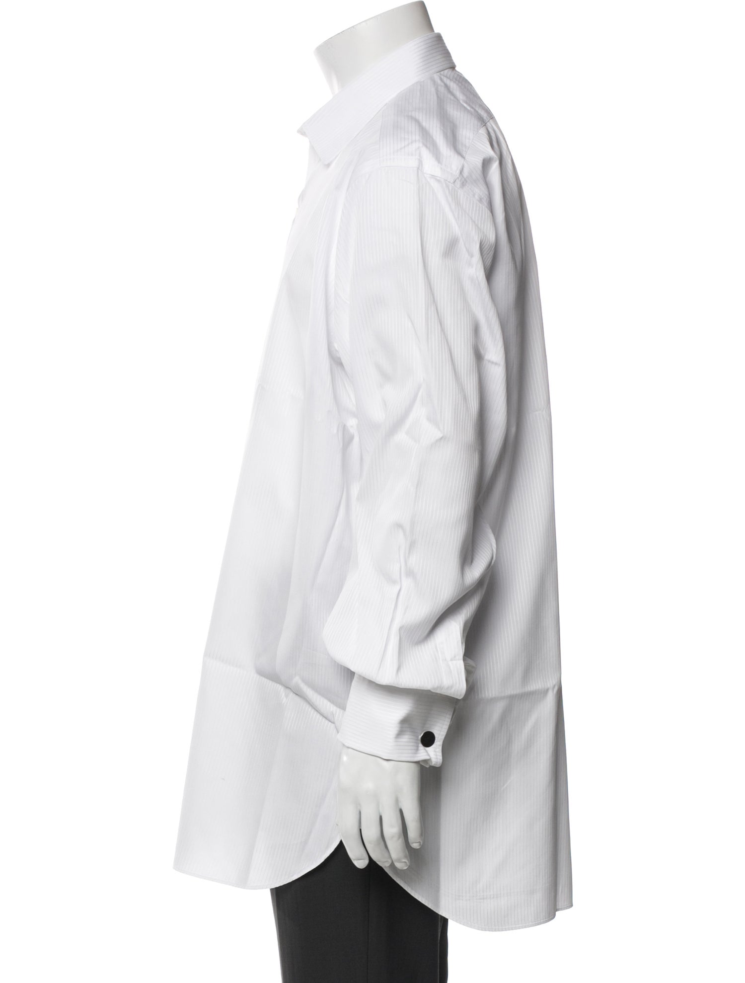 Turnbull & Asser Striped Long Sleeve Dress Shirt