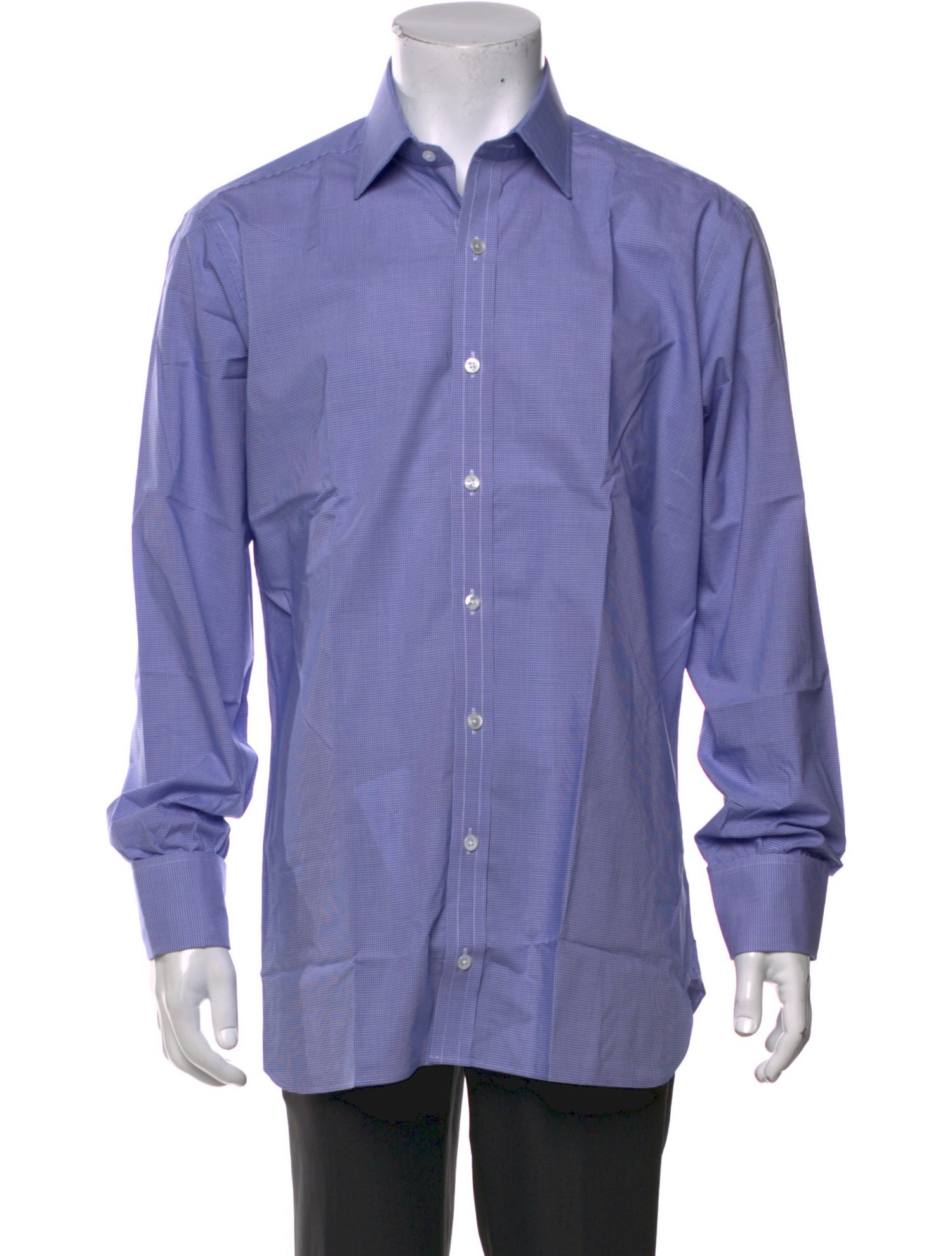 Turnbull & Asser Printed Long Sleeve Dress Shirt