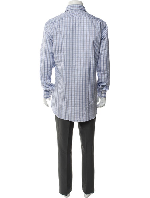 Turnbull & Asser Plaid Print Long Sleeve Dress Shirt