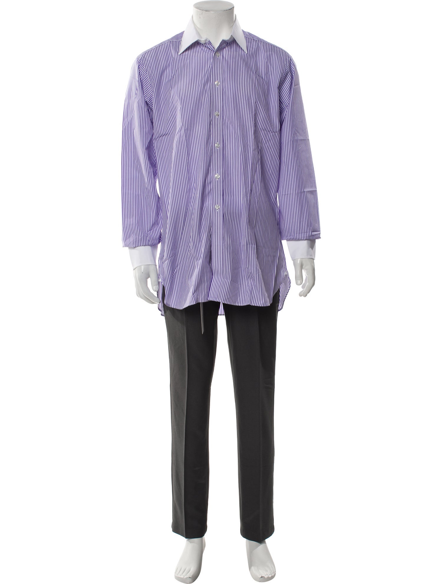 Turnbull & Asser Striped Long Sleeve Shirt