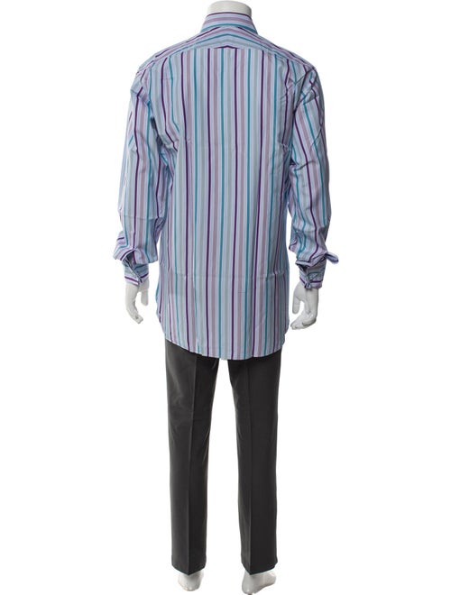 Turnbull & Asser Striped Long Sleeve Dress Shirt