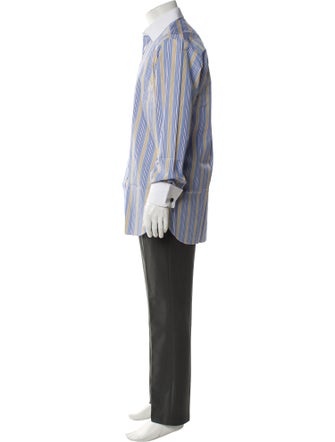 Turnbull & Asser Striped Long Sleeve Dress Shirt