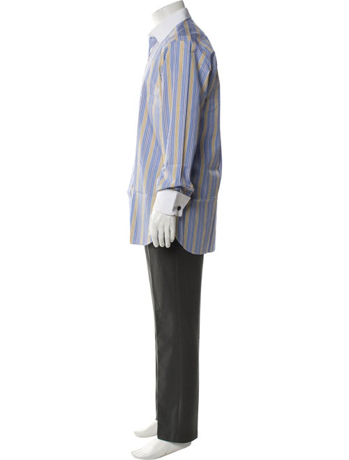 Turnbull & Asser Striped Long Sleeve Dress Shirt
