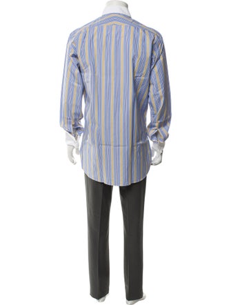Turnbull & Asser Striped Long Sleeve Dress Shirt