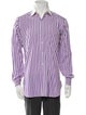 Turnbull & Asser Striped Long Sleeve Dress Shirt