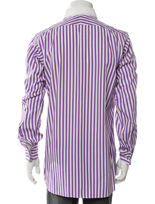 Turnbull & Asser Striped Long Sleeve Dress Shirt