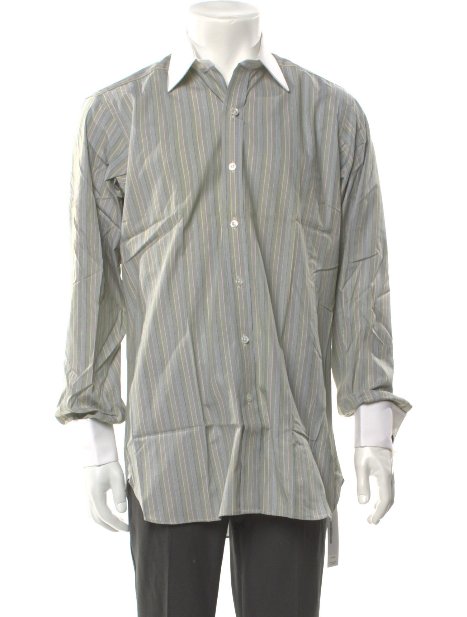Turnbull & Asser Striped Long Sleeve Dress Shirt w/ Tags