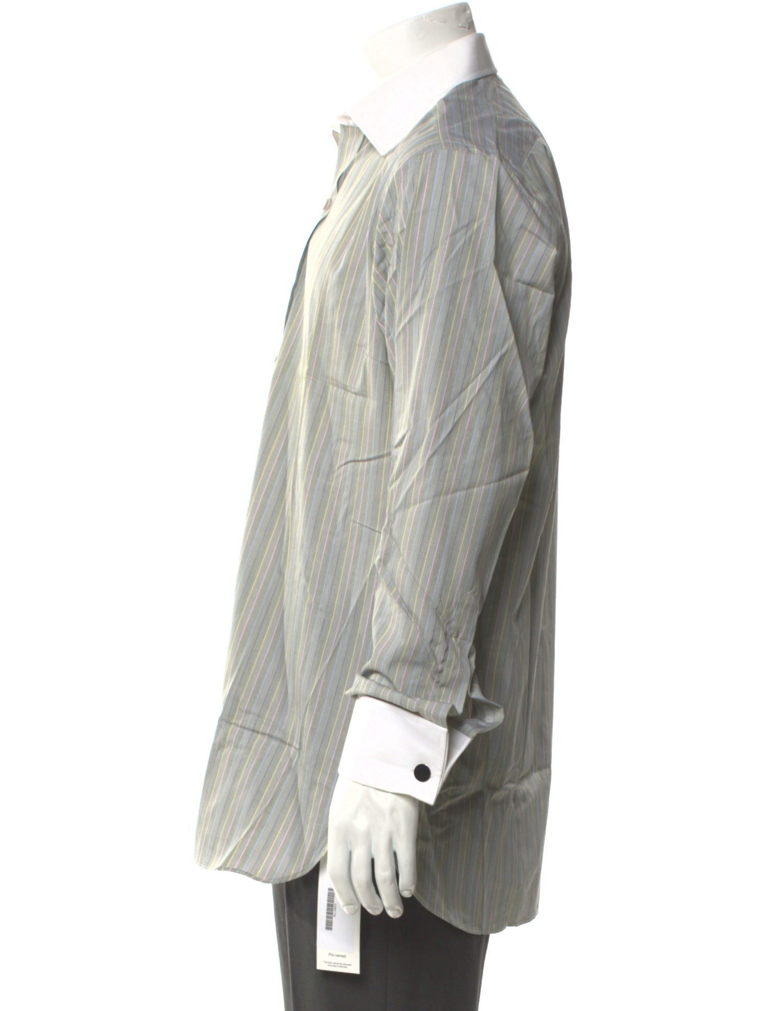 Turnbull & Asser Striped Long Sleeve Dress Shirt w/ Tags