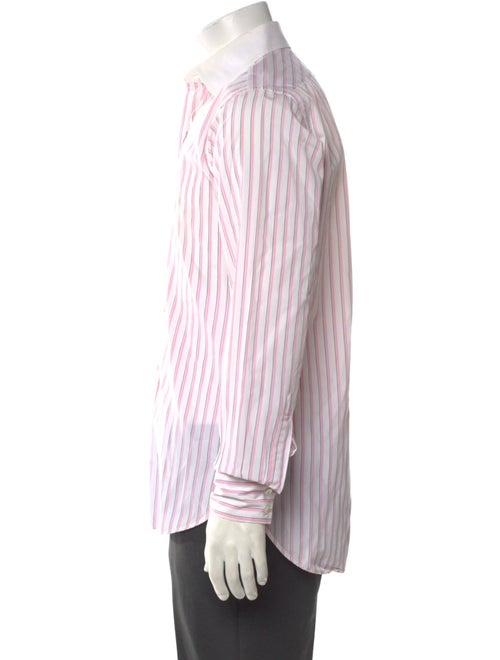 Turnbull & Asser Striped Long Sleeve Dress Shirt