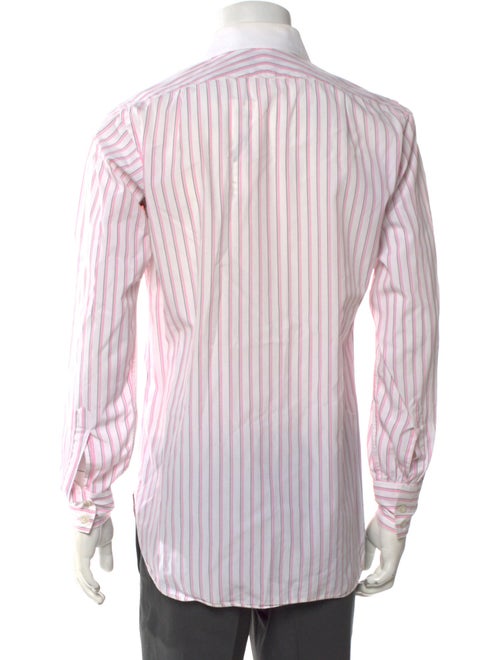 Turnbull & Asser Striped Long Sleeve Dress Shirt