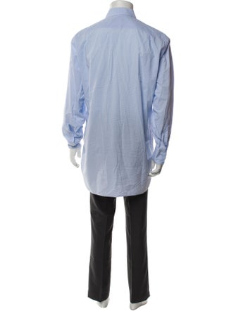 Turnbull & Asser Plaid Print Long Sleeve Dress Shirt