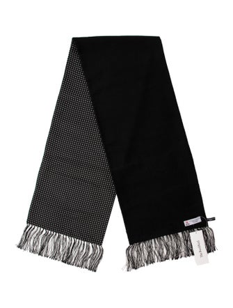 Turnbull & Asser Cashmere Polka Dot Print Shawl