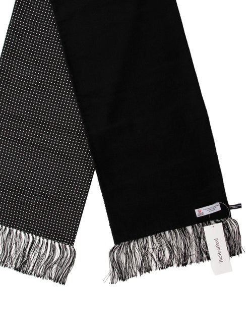 Turnbull & Asser Cashmere Polka Dot Print Shawl