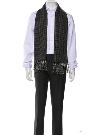 Turnbull & Asser Cashmere Polka Dot Print Shawl