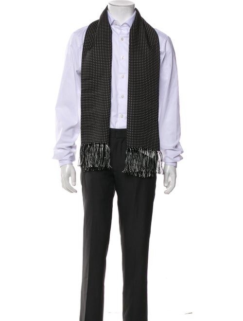 Turnbull & Asser Cashmere Polka Dot Print Shawl