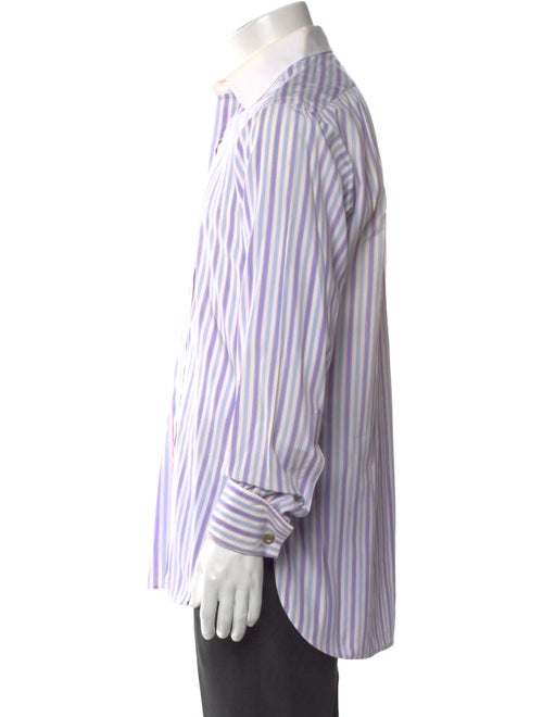 Turnbull & Asser Striped Long Sleeve Dress Shirt