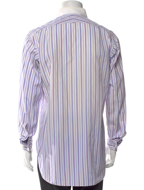 Turnbull & Asser Striped Long Sleeve Dress Shirt