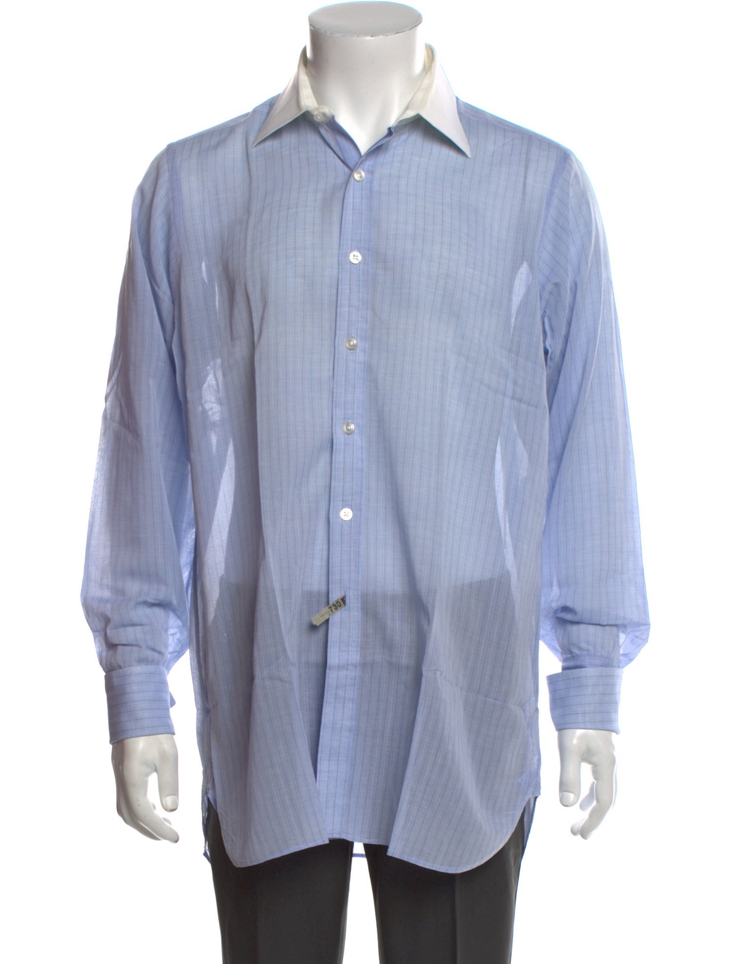 Turnbull & Asser Striped Long Sleeve Dress Shirt