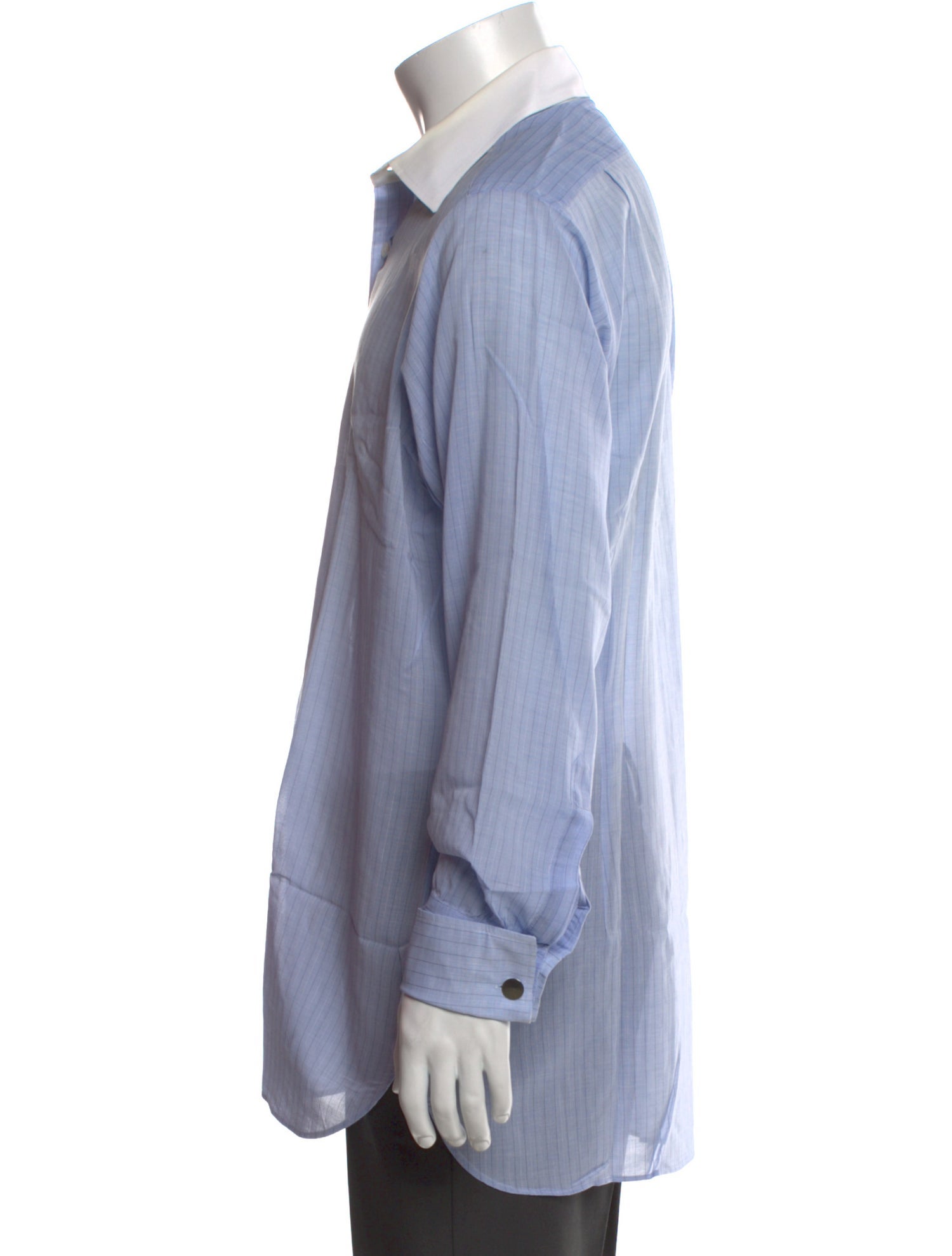 Turnbull & Asser Striped Long Sleeve Dress Shirt