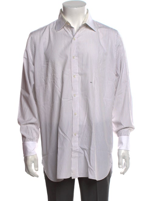 Turnbull & Asser Striped Long Sleeve Dress Shirt