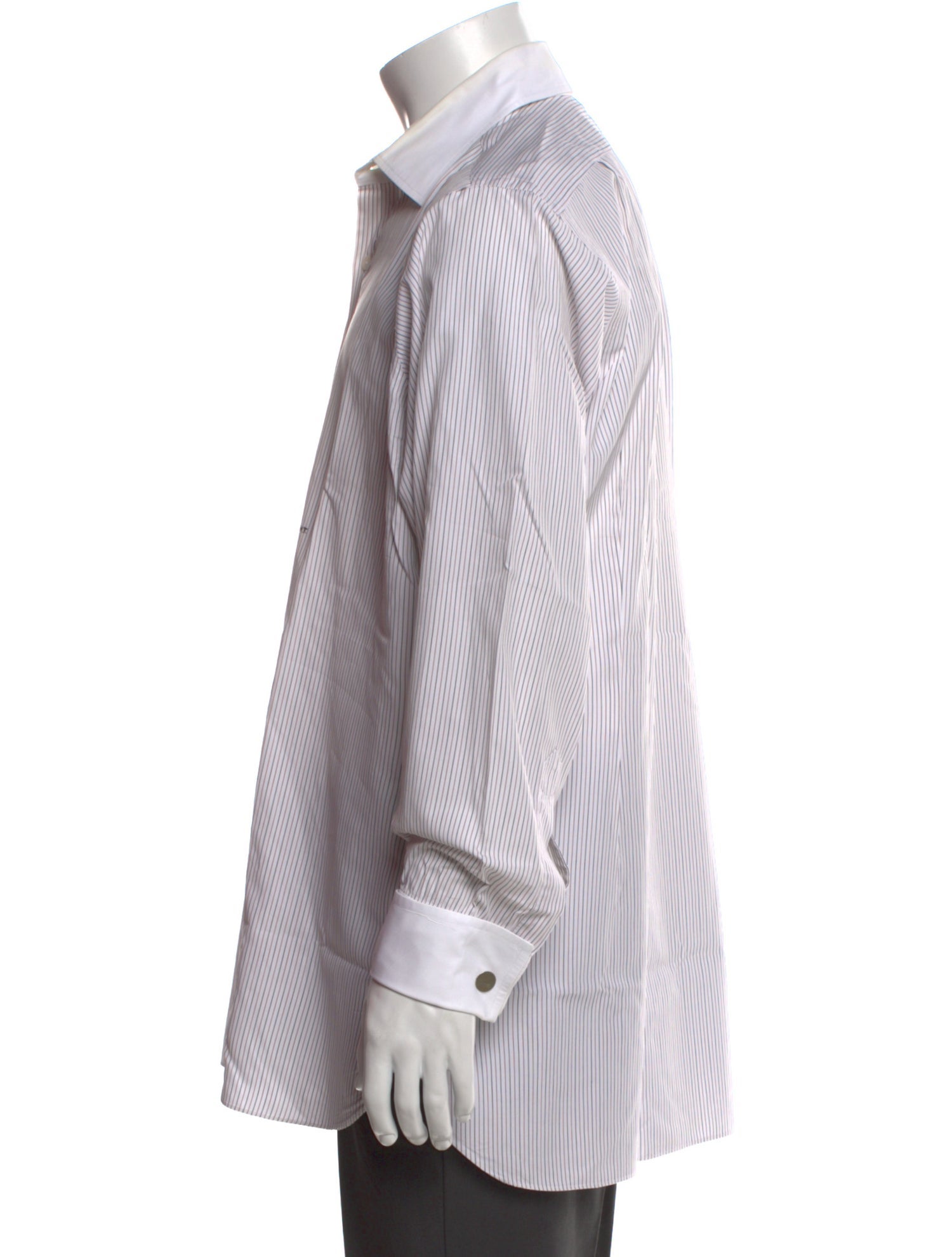 Turnbull & Asser Striped Long Sleeve Dress Shirt