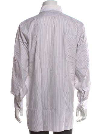 Turnbull & Asser Striped Long Sleeve Dress Shirt