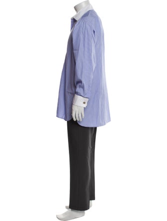 Turnbull & Asser Striped Long Sleeve Dress Shirt