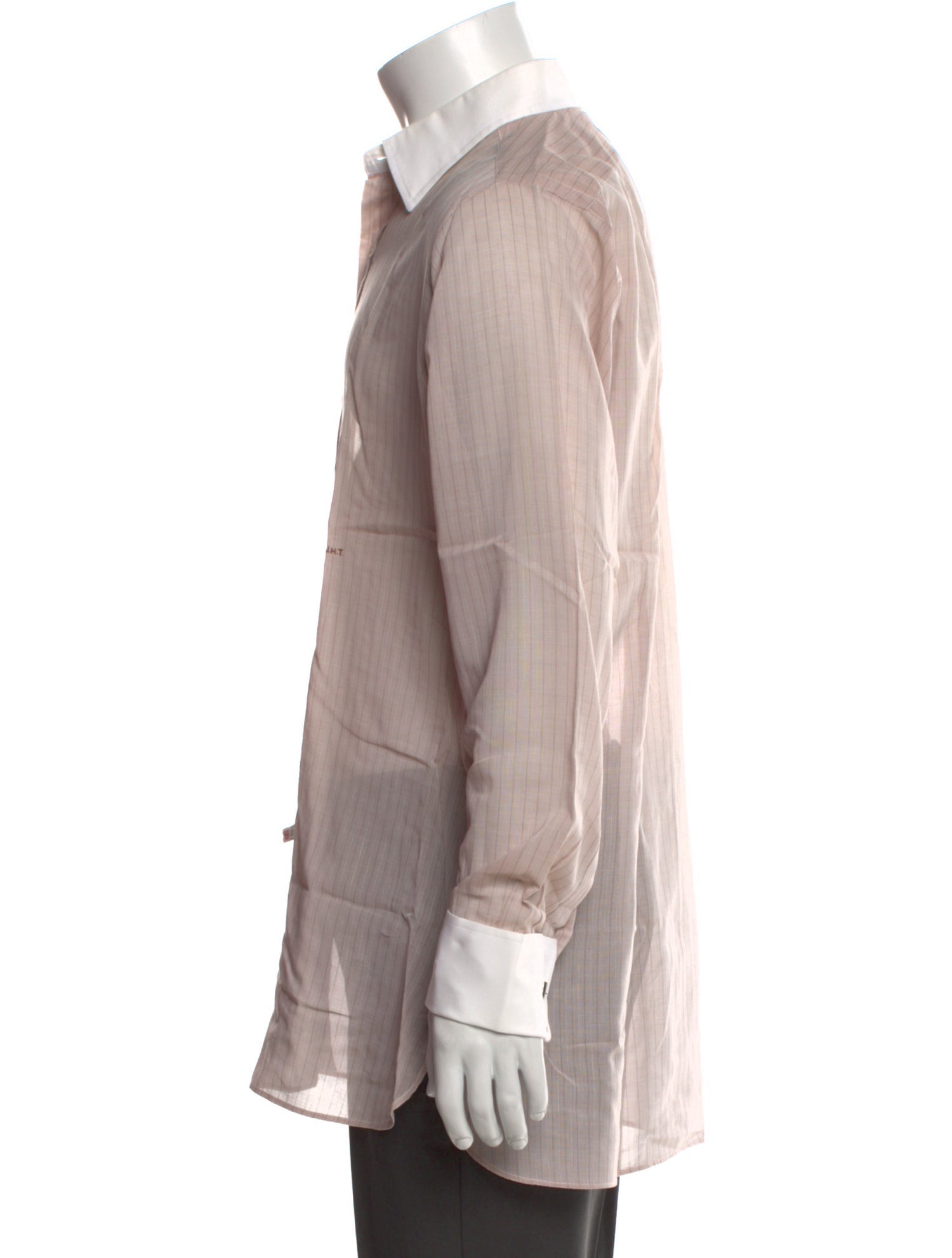 Turnbull & Asser Striped Long Sleeve Dress Shirt