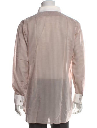 Turnbull & Asser Striped Long Sleeve Dress Shirt