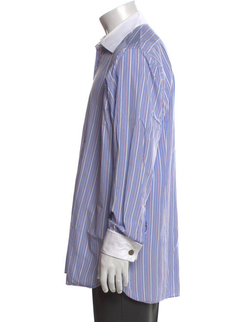 Turnbull & Asser Striped Long Sleeve Dress Shirt