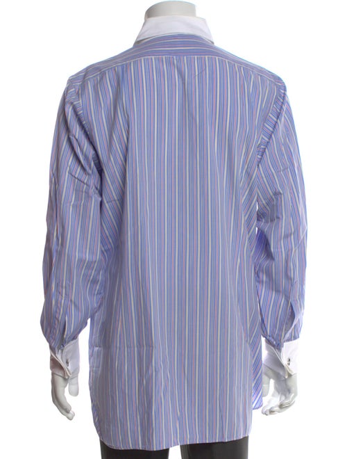 Turnbull & Asser Striped Long Sleeve Dress Shirt