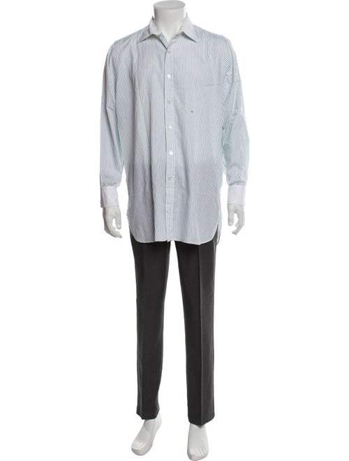 Turnbull & Asser Striped Long Sleeve Dress Shirt