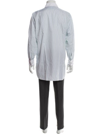 Turnbull & Asser Striped Long Sleeve Dress Shirt
