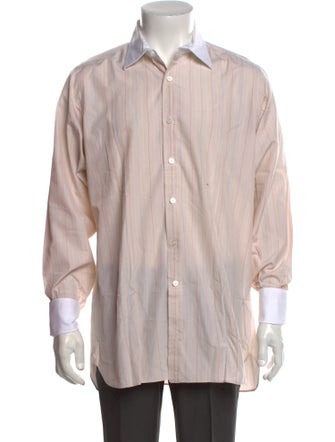 Turnbull & Asser Striped Long Sleeve Dress Shirt