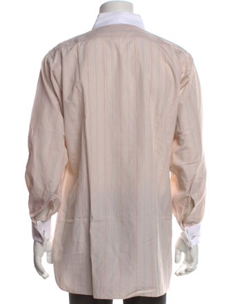 Turnbull & Asser Striped Long Sleeve Dress Shirt