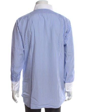 Turnbull & Asser Striped Long Sleeve Dress Shirt